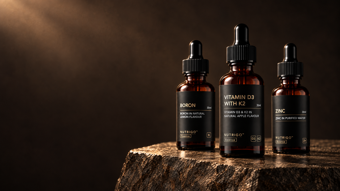 NutriGO Essence supplement drops — Vitamin D3, Zinc and Boron