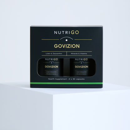 Govizion by Nutrigo – twin-pack box (2 x 30 capsules) with window showing both bottles